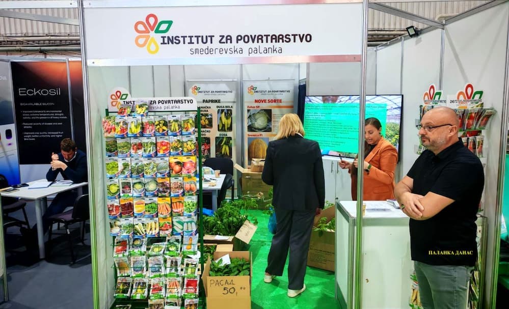 Fotografija uz vest: Institut za povrtarstvo predstavlja proizvodni program na Međunarodnom sajmu poljoprivrede u Novom Sadu