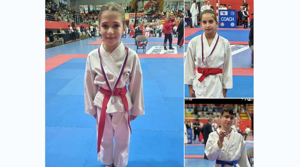 Fotografija uz vest: TRI SREBRNE MEDALjE ZA KARATISTE GOŠE NA DUNAV KUPU!