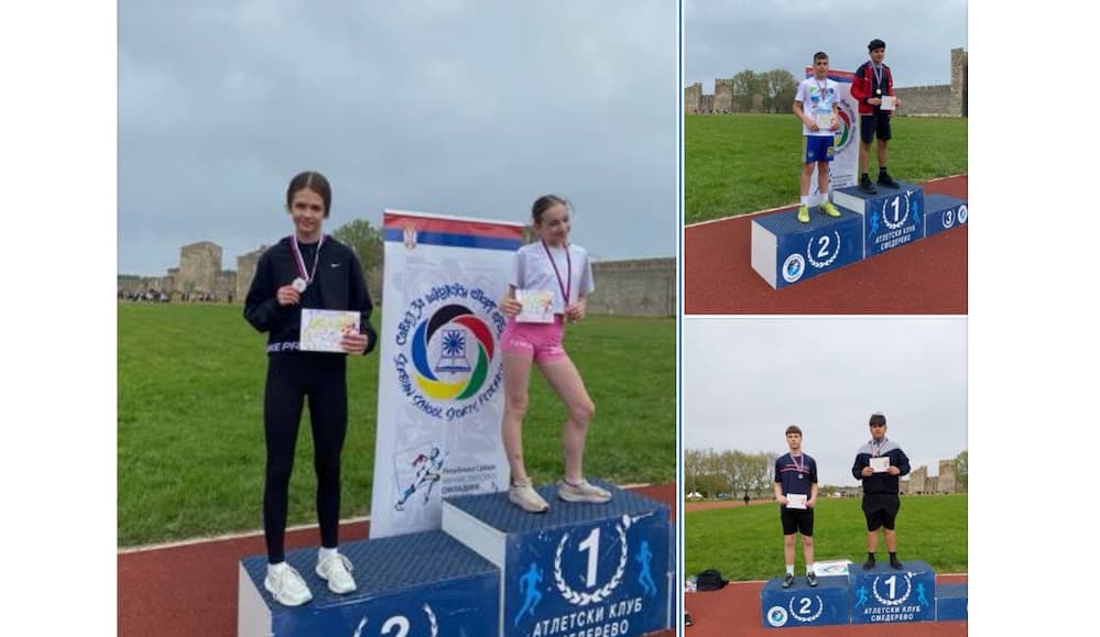 Fotografija uz vest: Uspešan nastup učenika OŠ „Vuk Karadžić” na Okružnom takmičenju u atletici