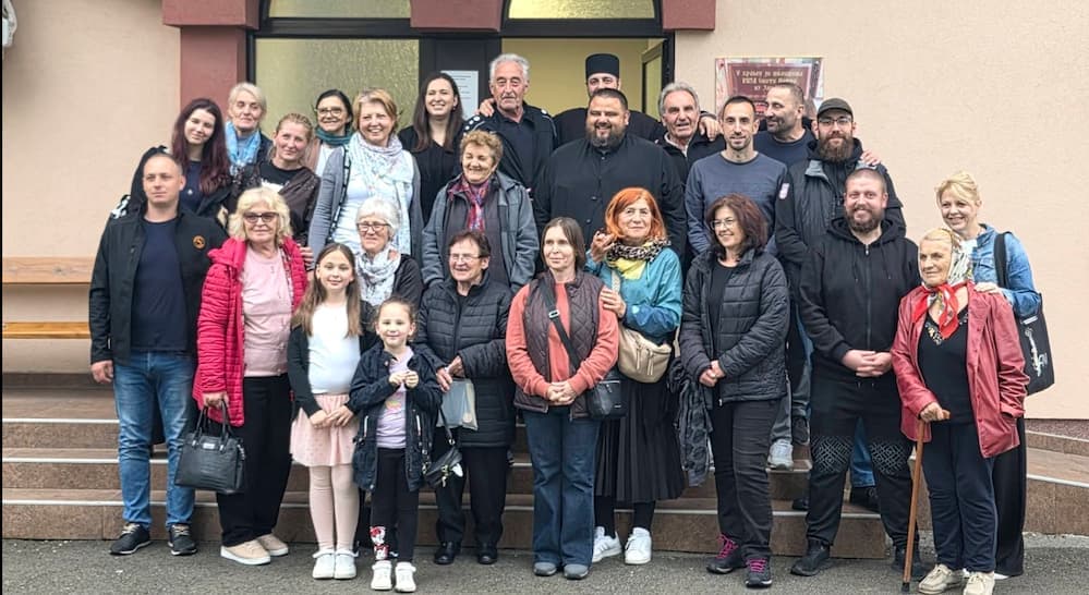 Fotografija uz vest: Vernici iz Bajmoka posetili hram Svete Petke u Smederevskoj Palanci